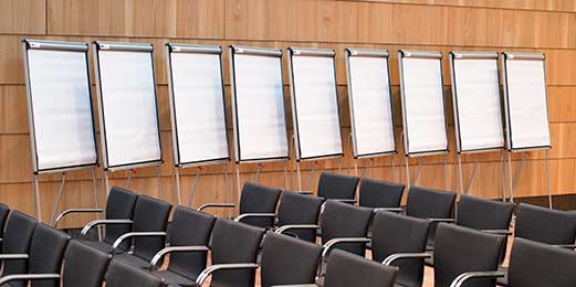 Flipcharts im Restaurant Metropol